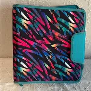 New Pen & Gear Colorful Abstract Pattern Binder